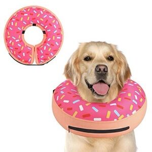 🍩 🐶 NWT frosted pink donut e collar for dogs (large)